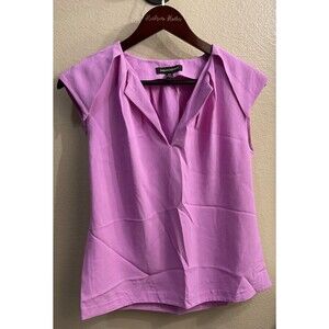 Banana Republic Womens XS Dressy Sleeveless Purple Business Blouse E